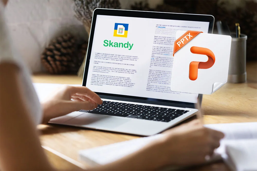 PowerPoint presentation being checked for plagiarism